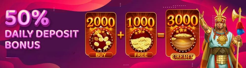 Daily Deposit 50% Bonus – VOSLOT