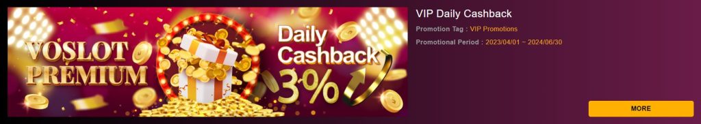 VIP Daily Cashback​